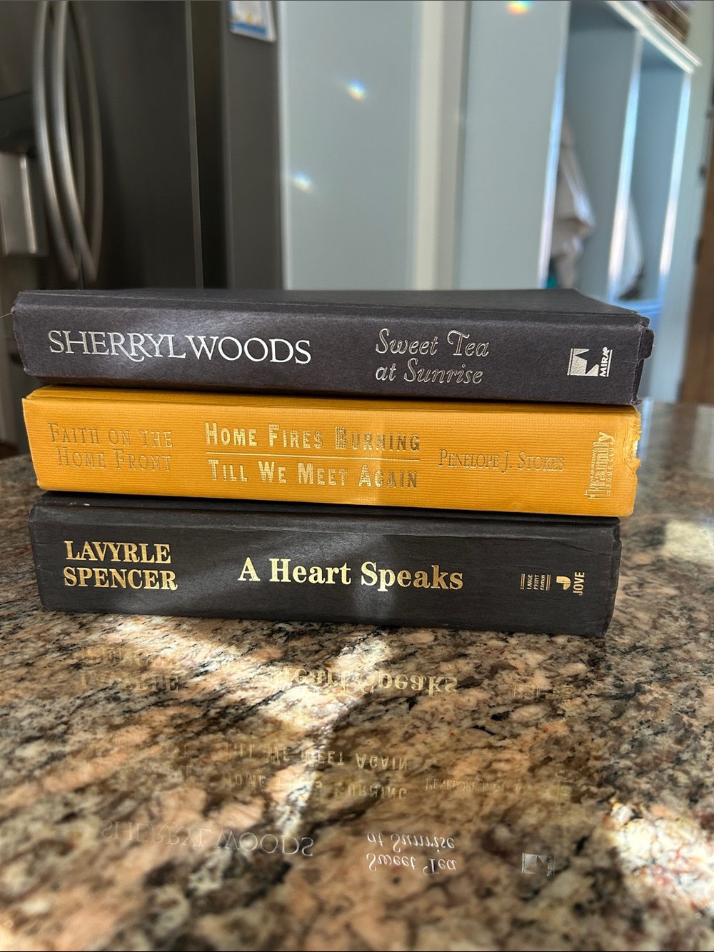 Decorative Black and Yellow Gold Book Stack